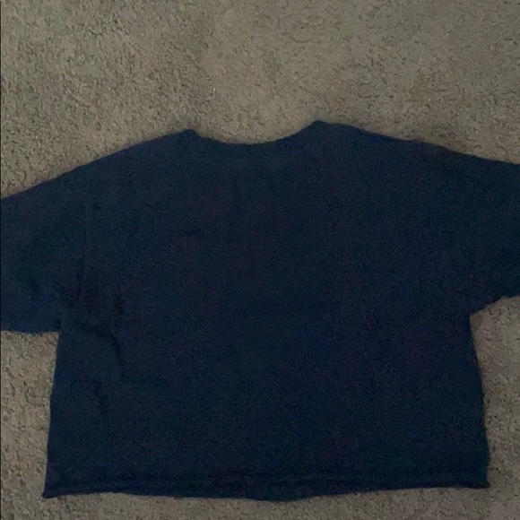 Navy Blue CALIFORNIA crop top - Picture 2 of 3